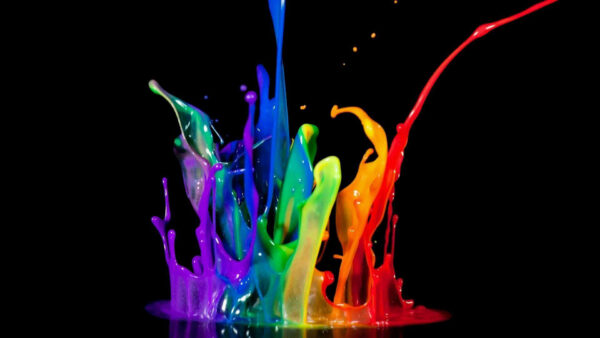 Wallpaper Splash, Pride, Colorful, Black, Desktop, Background, Paint