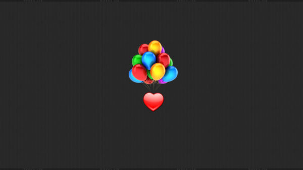 Wallpaper Black, Balloons, Background, Colorful