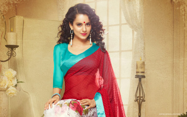 Wallpaper Saree, Kangana, Ranaut