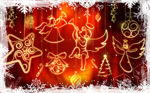 Wallpaper Decoration, Christmas, Widescreen