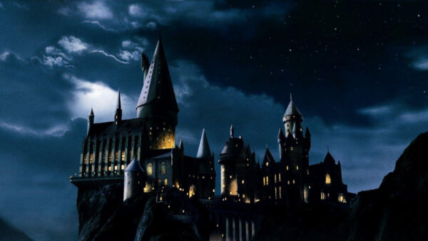 Wallpaper Desktop, Starry, Potter, Harry, During, Hogwarts, Night, Movies