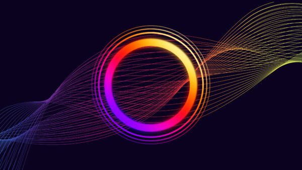 Wallpaper Wave, Mobile, Circle, Desktop, Abstract, Gradient