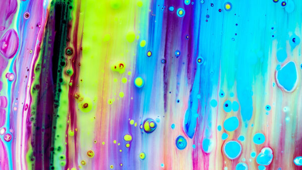 Wallpaper Mobile, Abstract, Green, Purple, Blue, Stains, Liquid, Desktop, Pink, Paint