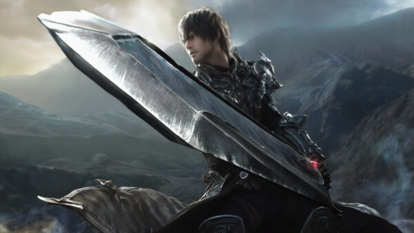 Wallpaper Desktop, Final, Clouds, XIV, Fantasy, Man, Games, Hair, Background, Black, With, And, Mountain