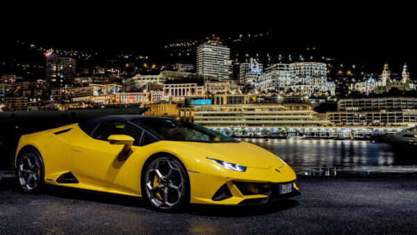 Wallpaper Evo, Huracan, Lamborghini, Yellow, Cars