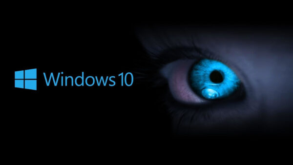 Wallpaper Eye, Blue, Logo, Windows