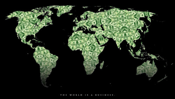 Wallpaper Desktop, Black, Money, World, With, Currencies, Background