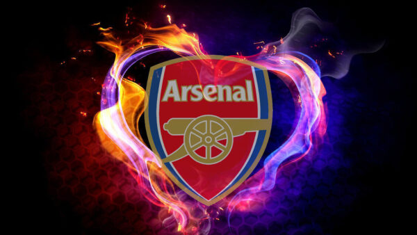 Wallpaper Background, Logo, Colorful, Arsenal, Fire