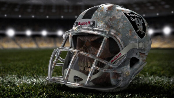 Wallpaper Helmet, Grass, Skull, Field, Old, With, Desktop, Raiders, Human