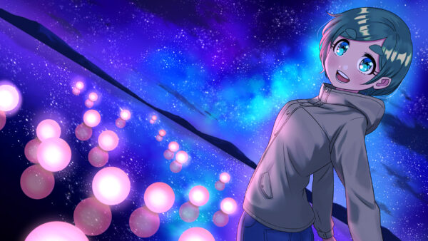 Wallpaper Anime, Girl, Blue, Futomayu, Eyes, Chan