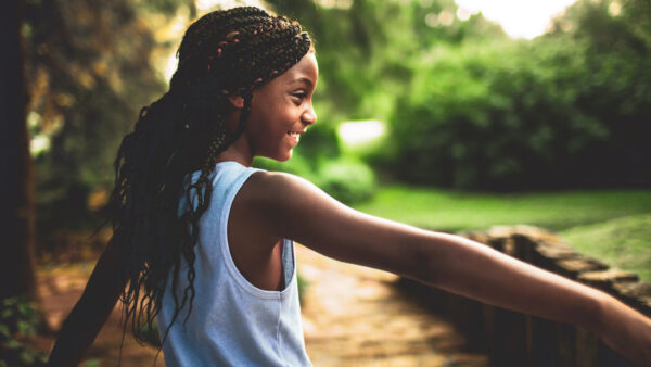 Wallpaper Desktop, Black, Girl, Wearing, White, Little, Dress