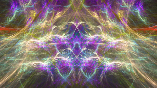 Wallpaper Mixed, Abstract, Fractal, Colors, Glow, Abstraction