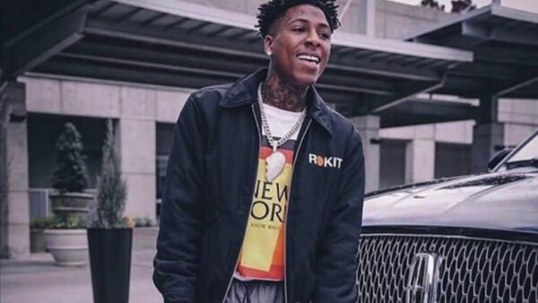 Wallpaper Standing, Wearing, Car, Smiley, T-Shirt, Overcoat, NBA, Near, Youngboy, Black, And, Yellow, White