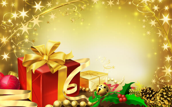 Wallpaper Gifts, Christmas, Colorful