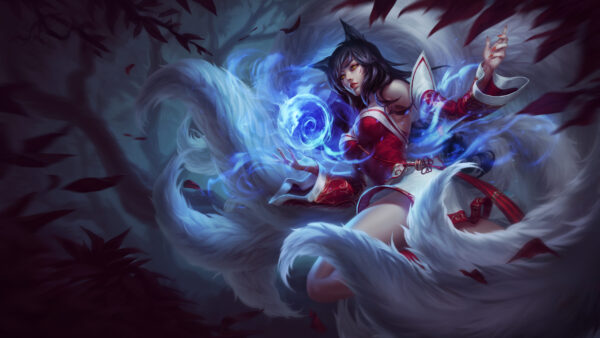 Wallpaper Ahri, League, Legends