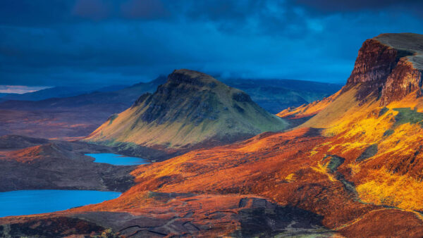 Wallpaper Lake, Nature, Under, Mobile, Cloudy, Landscape, Blue, Scotland, Desktop, And, Mountain, Sky