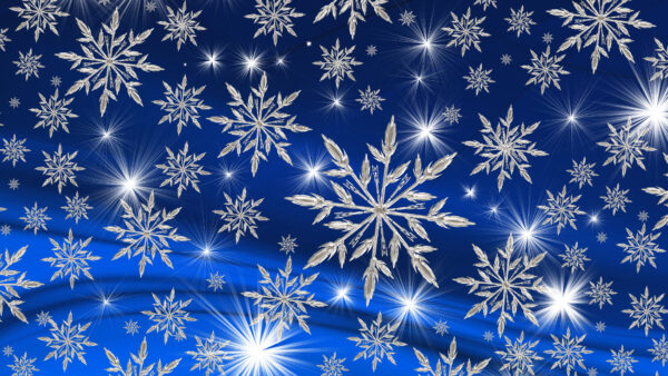 Wallpaper Snowflake, White, Mobile, Desktop, Blue, Lightning