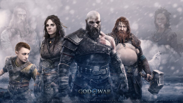 Wallpaper Freya, Thor, God, War, Atreus, Ragnarok, Kratos