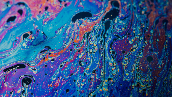 Wallpaper Stains, Black, Abstract, Pink, Liquid, Blue, Paint