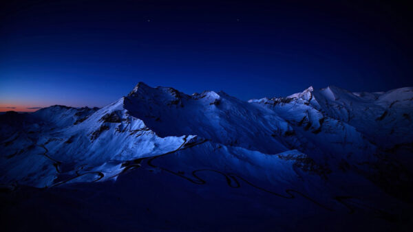 Wallpaper Background, Night, Dark, Mountains