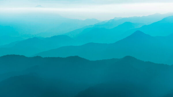 Wallpaper Turquoise, Mountains, Art