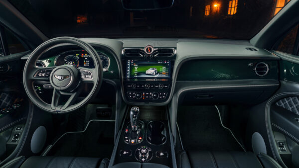 Wallpaper Bentley, 2021, Interior, Cars, HYbrid, Bentayga, Mulliner