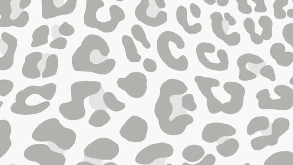 Wallpaper Desktop, Print, Leopard, Gray