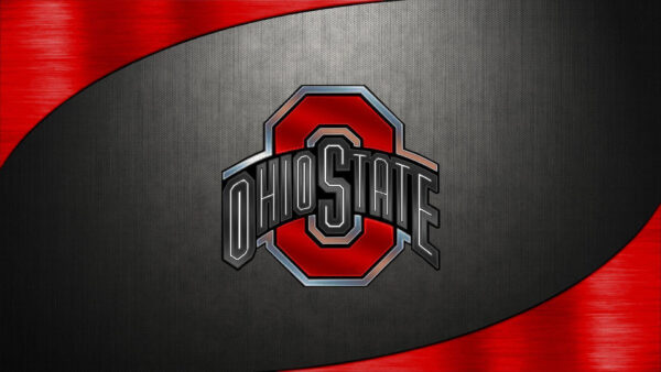 Wallpaper Ohio, Red, Background, Logo, State, Black