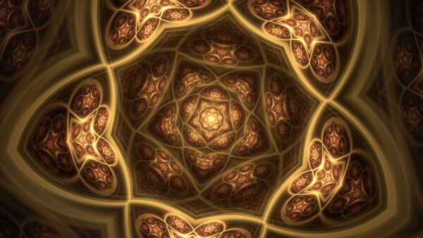Wallpaper Fractal, Shape, Lines, Desktop, Glow, Abstraction, Abstract