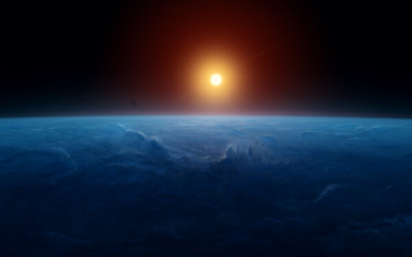 Wallpaper Earth, Sunrise, Horizon