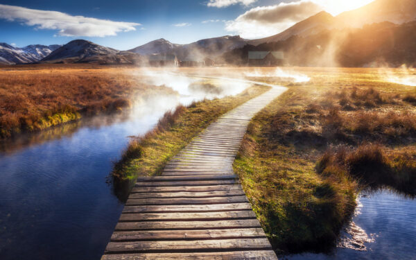 Wallpaper Path, Wooden