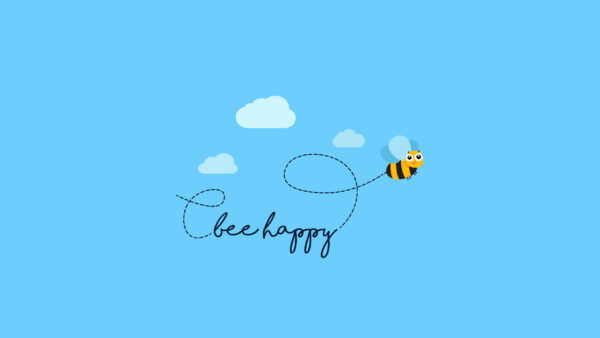 Wallpaper Happy, Bee