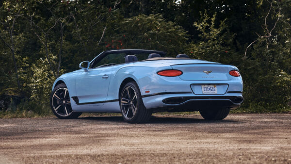 Wallpaper Blue, Cars, Light, Desktop, Convertible, Continental, 2020, Bentley