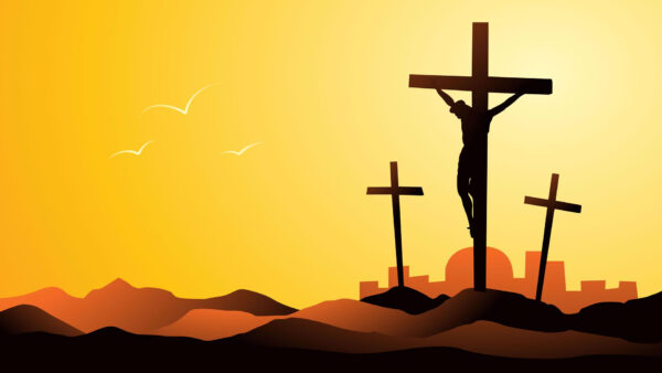 Wallpaper Desktop, Image, Background, With, Cross, Jesus, Yellow