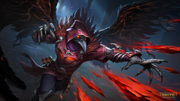 Wallpaper King, Chernobog, Desktop, Smite, Games, Raven