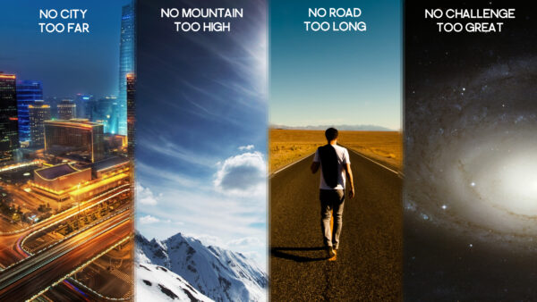 Wallpaper Desktop, Inspirational, Far, Mountain, Long, Road, Great, Challenge, Too, High, City