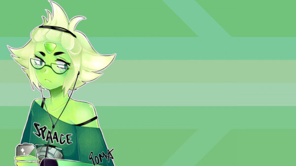 Wallpaper Steven, Side, Green, Background, Peridot, Movies, Universe, With, Desktop