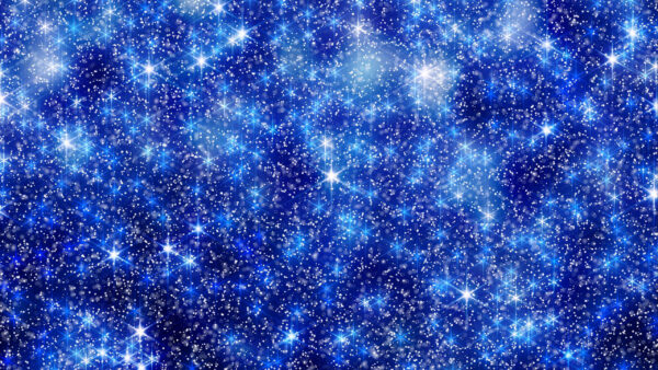 Wallpaper Stars, Glitter, Blue, Snowflakes