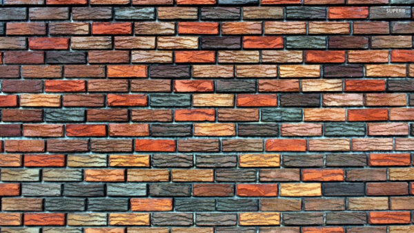 Wallpaper WALL, Colorful, Brick