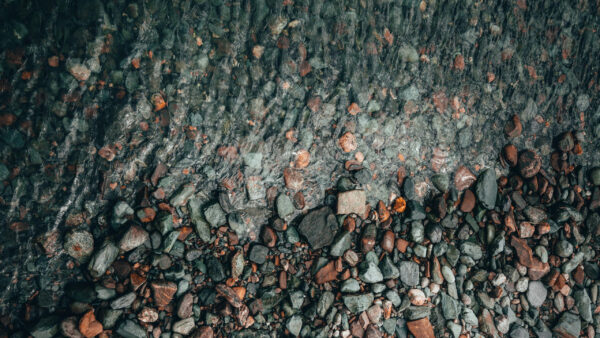 Wallpaper View, Ocean, Nature, Water, Stones, Sand, Aerial