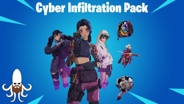 Wallpaper Cyber, Fortnite, Infiltration, Pack