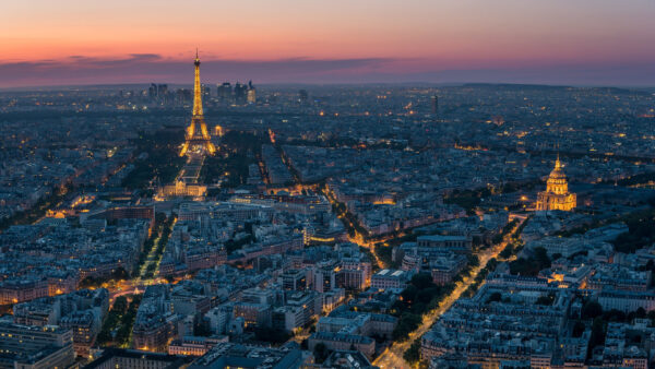 Wallpaper Buildings, Cityscape, Travel, Paris, During, France, Sunset