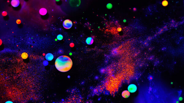 Wallpaper Rounds, Colorful, Neon, Desktop, Dots