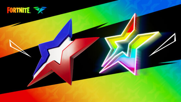 Wallpaper Stars, Fortnite, Colorful
