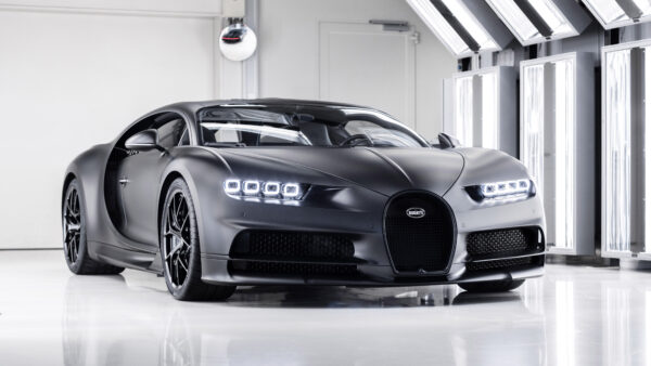 Wallpaper Chiron, 2020, Noire, Bugatti