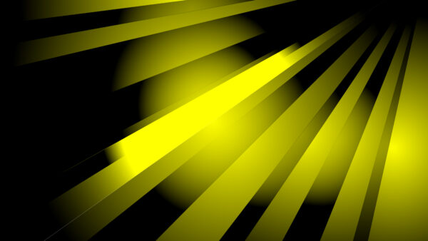 Wallpaper Mobile, Desktop, Sunrays, Yellow, Black, Abstract