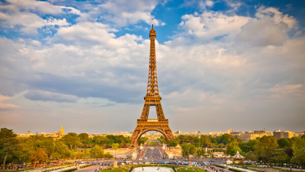 Wallpaper Clouds, With, Mobile, Travel, Blue, Eiffel, Sky, And, Background, Tower, Desktop