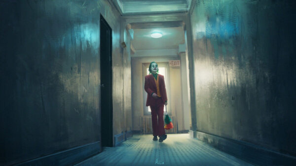 Wallpaper Desktop, Joker, Joaquin, Phoenix, Dress, With, Red, Walking