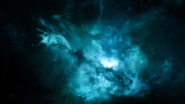 Wallpaper Space, Beautiful, Galaxy, Dark, Blue, Starry, Desktop, Background, Mobile, Sky