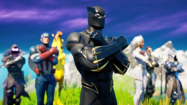 Wallpaper Fortnite, America, Captain, Black, Panther, Marvel, Storm, Comics